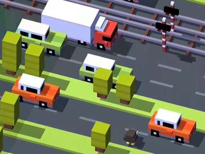 freeway - jogo da galinha atravessando a rua 