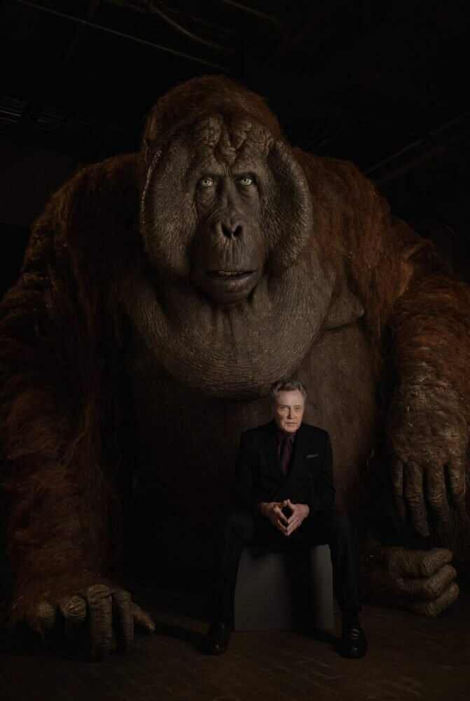 THE JUNGLE BOOK - King Louie is a formidable ape who desperately wants the secret of Man's deadly "red flower"--fire. He's convinced Mowgli has the information he seeks. "King Louie is huge--12 feet tall," says Christopher Walken, who voices the character. "But he's as charming as he is intimidating when he wants to be." Photo by: Sarah Dunn. ©2016 Disney Enterprises, Inc. All Rights Reserved.