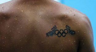 tattoo seen back cassius duran brazil during diving practice ahead beijing 2008 olympic