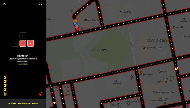 Transforme qualquer mapa do Google Maps em um jogo de Pac-Man