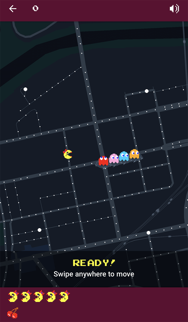 Jogue Pac-Man no Google Maps