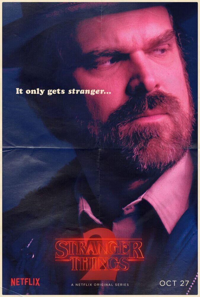 Stranger Things Season 2 poster Sheriff Hopper