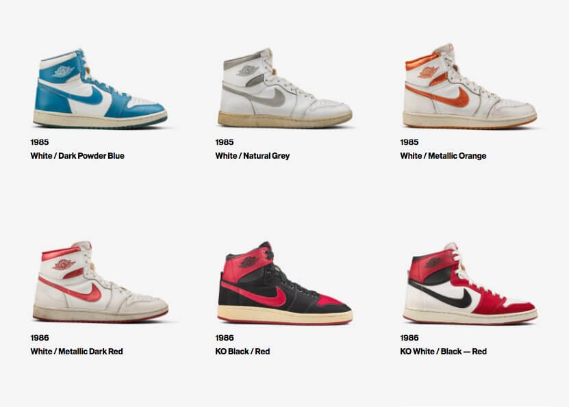 Uma linha do tempo com todos os Nike Air Jordan