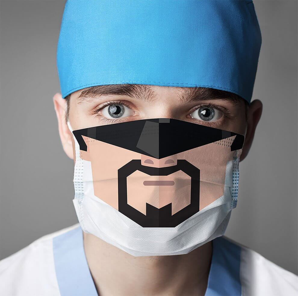 Máscaras hospitalares divertidas podem mudar a rotina de crianças com a saúde debilitada