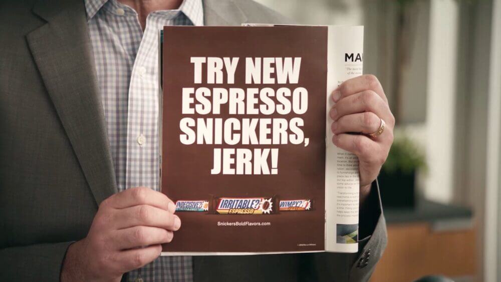 Snickers se desculpa por anúncio grosseiro: estavam com fome