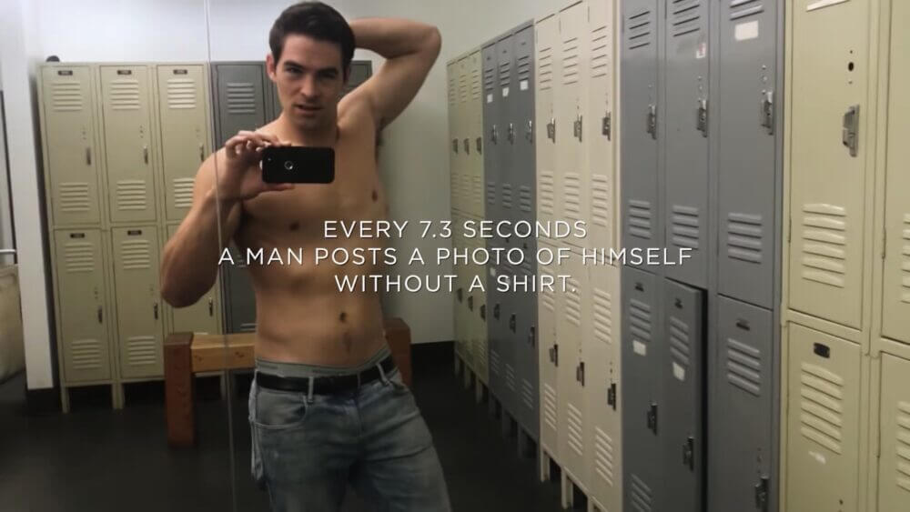Fruit of The Loom: a cada 7.3 segundos, um homem posta uma foto sem camisa