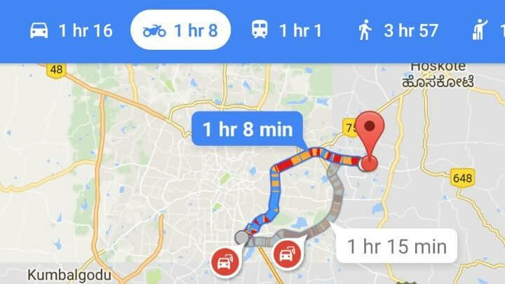 Google Maps lança opção para motociclistas