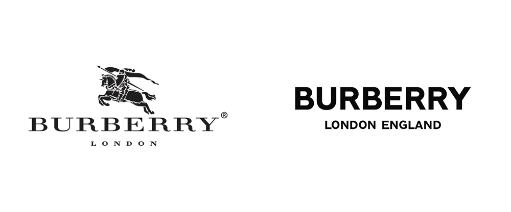burberry logo before after