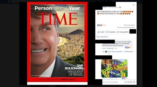 Bolsonaro estampa capa da revista Time como personalidade do ano diz boato 1