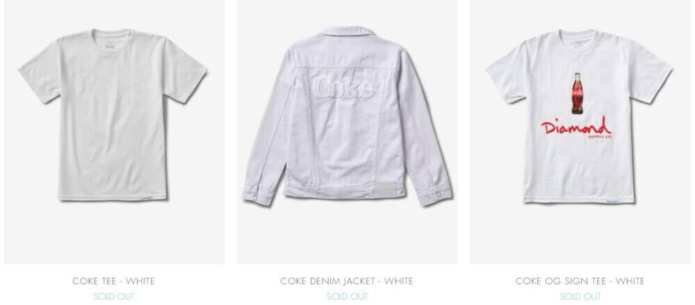 coke white sold out