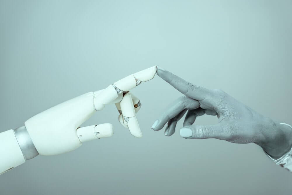 robot hand human hand 2