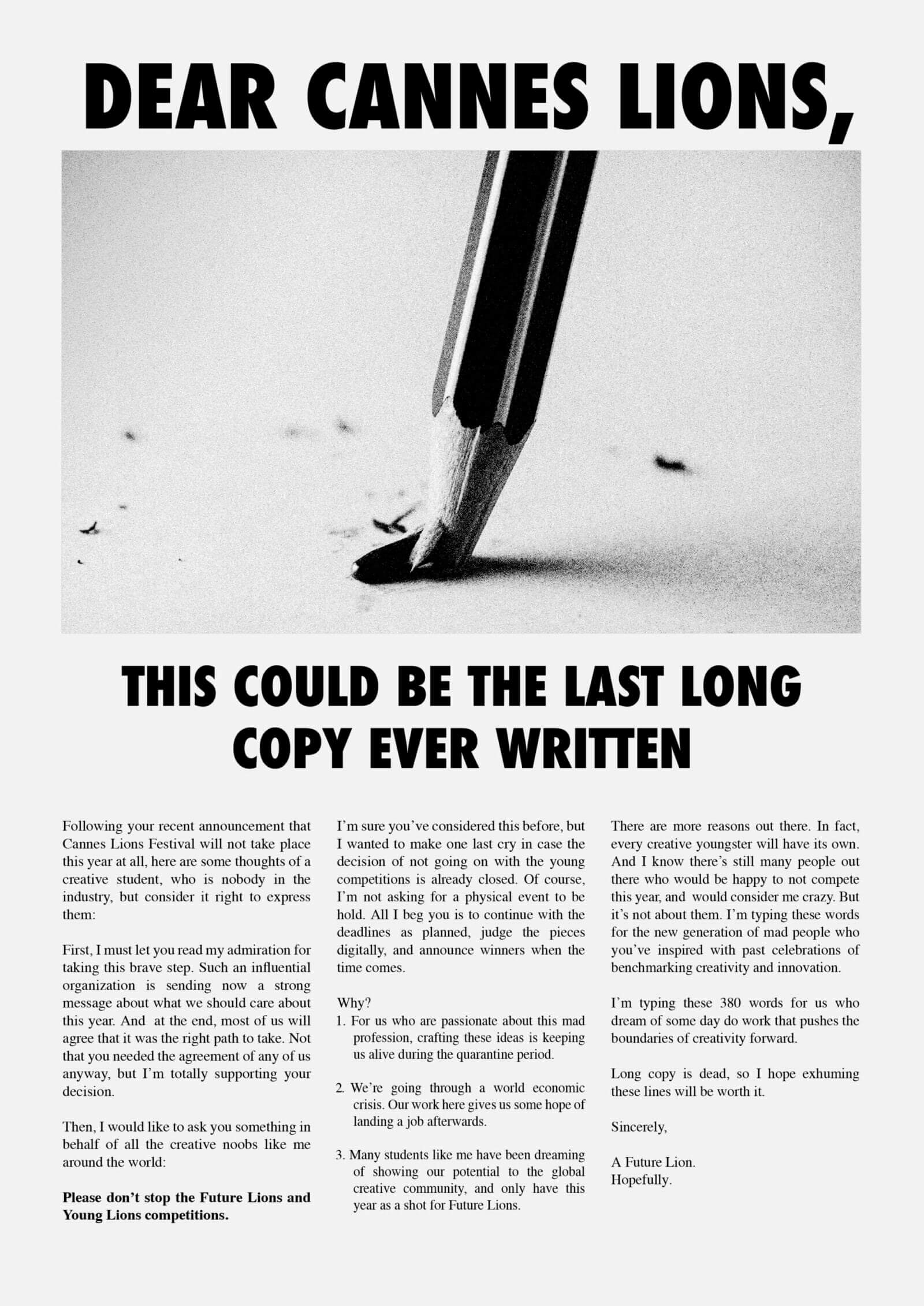 cannes lions 2020 the last long copy print 420877 adeevee 2 1