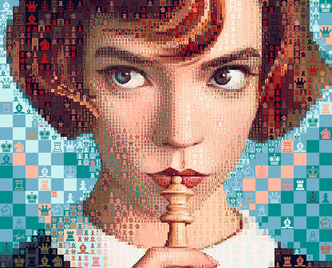 Pintura digital de Beth Harmon (Anya Taylor-Joy) da série O Gambito da  Rainha : r/brasil