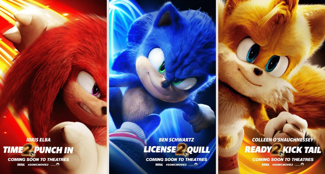 Sonic 2 ganha cartazes estrelados por Tails e Knuckles. Confira