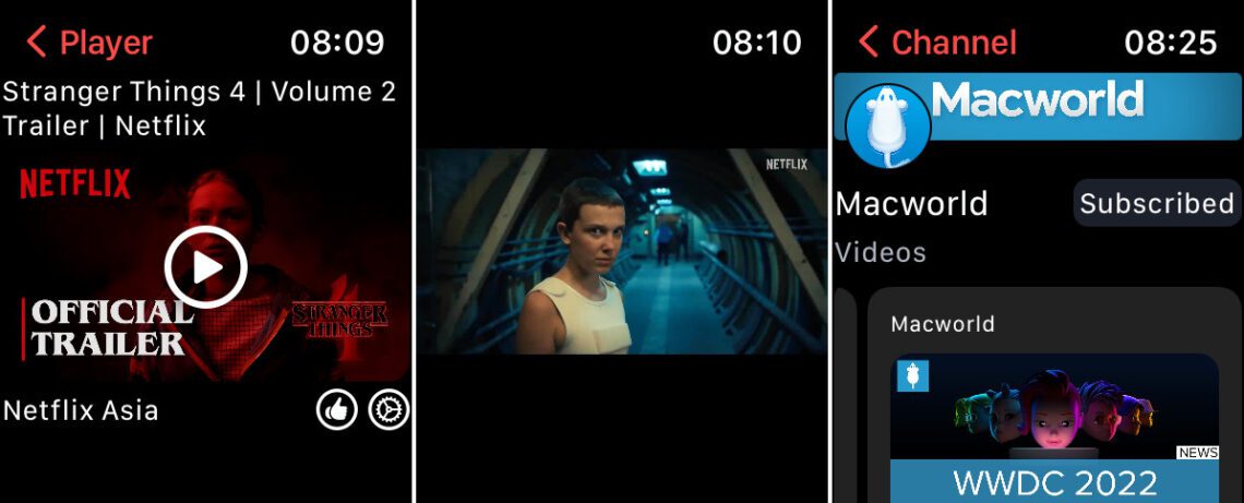 You can now watch YouTube videos on your Apple Watch