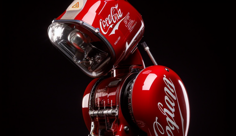 wbrenner a coca cola themed robot 32K intrincate details profes ed817359 8b8d 4bc7 9b55 6a3b810a3193