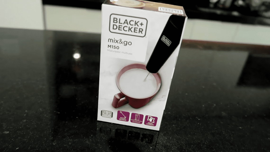 Mini Mixer Misturador Multiuso M150 Black + Decker Cafe Whey Cor Preto