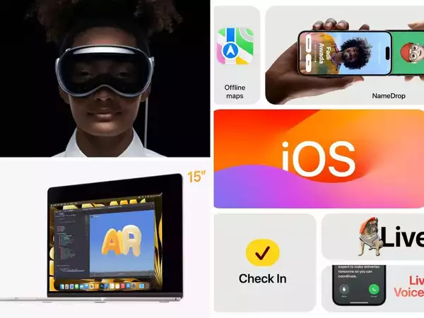 wwdc 2023 recap apple unveils new mixed reality headset vision pro latest ios 17 15 inch macbook air